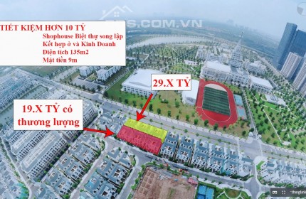 Chưa đến 20 TỶ. Anh chị có thể sở hữu ngay 1 căn Biệt thự Song lập San Hô Vinhomes Ocean Park Gia Lâm